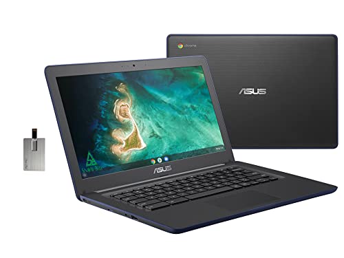 2022 ASUS 14 "HD Rugged Business Chromebook Laptop، Intel Celeron N3350 Processor، 4GB RAM، 32GB eMMC Flash Memory، Intel Graphics 500، HD Webcam، Stereo Speakers، Chrome OS، Dark Blue، 32GB USB Card 2022 ASUS 14 "HD Rugged Business Chromebook Laptop، Intel Celeron N3350 Processor، 4GB RAM، 32GB eMMC Flash Memory، Intel Graphics 500، HD Webcam، Stereo Speakers، Chrome OS، Dark Blue، 32GB USB Card