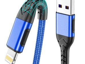 شاحن iPhone ، [معتمد من Apple MFi] 3Pack 3FT Lightning Cable لكابل شاحن طويل ، سلك شحن iPhone سريع متوافق مع iPhone Xs Max / XS / XR / X / 8/7 / 6S / 6 / Plus / SE / iPad (أزرق)
