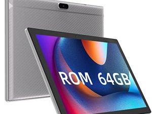 تابلت CUPEISI 10.1 بوصة رباعي النواة ROM 64 جيجا بايت أندرويد 11 IPS شاشة عالية الدقة 6000 مللي أمبير في الساعة (فضي)