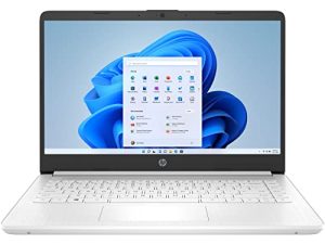 كمبيوتر محمول HP [Windows 11 S] 14 14 بوصة ، معالج Intel Quad-Core Celeron N4120 ، ذاكرة وصول عشوائي DDR4 سعة 4 جيجابايت ، تخزين 96 جيجابايت (محرك فلاش 64 جيجابايت eMMC + 32 جيجابايت) ، 802.11AC WiFi ، Bluetooth 5.0 ، النوع C ، Snowflake White