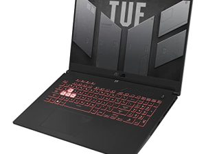 ASUS TUF Gaming A17 (2022) كمبيوتر محمول للألعاب ، شاشة 17.3 بوصة 144 هرتز FHD من نوع IPS ، وحدة معالجة مركزية AMD Ryzen 7 6800H ، وحدة معالجة مركزية GeForce RTX 3060 ، 16 جيجابايت DDR5 ، 512 جيجابايت PCIe SSD ، Wi-Fi 6 ، Windows 11 Home ، Mecha Gray ، FA707RM -ES73