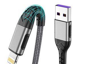 شاحن Durcord iPhone ، [معتمد من MFi] 3 عبوات 10FT USB A كابل لكابل شاحن Lightning طويل ، سلك شحن iPhone سريع لهاتف iPhone Xs Max / XS / XR / X / 8/7 / 6S / 6 / Plus / SE / iPad (فضي)