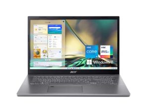 أيسر أسباير 5 A517-53-5087 لاب توب | شاشة IPS عالية الدقة مقاس 17.3 بوصة | الجيل الثاني عشر من Intel Core i5-1235U | 16 جيجابايت DDR4 | 512 جيجابايت NVMe SSD | 802.11ax Wi-Fi 6 | Thunderbolt 4 | قارئ بصمات الأصابع | لوحة مفاتيح بإضاءة خلفية