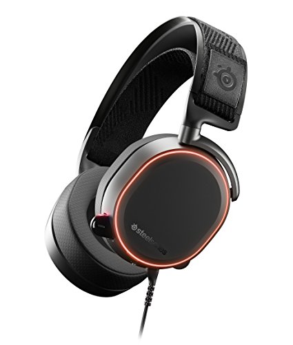 سماعة الألعاب SteelSeries Arctis Pro عالية الدقة - برامج تشغيل مكبر الصوت عالية الدقة - سماعة رأس DTS: X v2.0 Surround للكمبيوتر الشخصي ، أسود سماعة الألعاب SteelSeries Arctis Pro عالية الدقة - برامج تشغيل مكبر الصوت عالية الدقة - سماعة رأس DTS: X v2.0 Surround للكمبيوتر الشخصي ، أسود