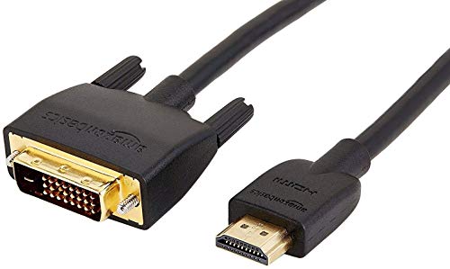 كابل مهايئ Amazon Basics HDMI إلى DVI ، أسود ، 6 أقدام ، عبوة واحدة كابل مهايئ Amazon Basics HDMI إلى DVI ، أسود ، 6 أقدام ، عبوة واحدة
