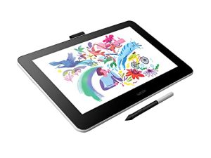 شاشة عرض إبداعية عالية الدقة من Wacom One HD ، جهاز لوحي للرسم بشاشة 13.3 بوصة ؛ يتضمن التدريب والبرامج ، يعمل مع أجهزة Mac والكمبيوتر الشخصي وجهاز Chromebook ، وتحرير الصور / الفيديو ، والرسم ، والتصميم ، والتعليم