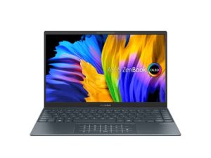 كمبيوتر محمول ASUS ZenBook 13 نحيف للغاية ، 13.3 بوصة OLED NanoEdge ، Intel Evo Platform i7-1165G7 ، 16 جيجابايت ، 512 جيجابايت SSD ، NumberPad ، Thunderbolt 4 ، Wi-Fi 6 ، Windows 11 Pro ، AI Noise-Cancellation ، Pine Grey ، UX325EA-XH74