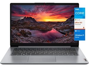 Lenovo 2023 Newest Ideapad 14 Inch Student Laptop، Intel Pentium Silver N5030 4-Core، up to 3.1 GHz، 4GB RAM، 256GB Storage، 1 Year Office 365، WIFI6، Webcam، Bluetooth، Windows 11