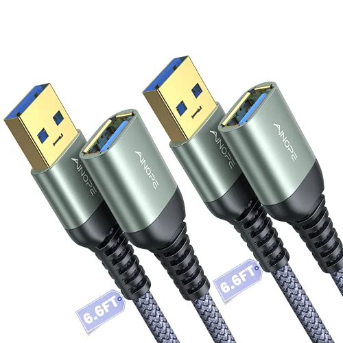 2 عبوة 6.6FT + 6.6FT AINOPE USB 3.0 كابل تمديد من النوع A ذكر إلى أنثى سلك تمديد متين مادة مضفرة نقل سريع للبيانات متوافق مع لوحة مفاتيح USB ، ماوس ، محرك أقراص فلاش ، محرك أقراص ثابتة 2 عبوة 6.6FT + 6.6FT AINOPE USB 3.0 كابل تمديد من النوع A ذكر إلى أنثى سلك تمديد متين مادة مضفرة نقل سريع للبيانات متوافق مع لوحة مفاتيح USB ، ماوس ، محرك أقراص فلاش ، محرك أقراص ثابتة