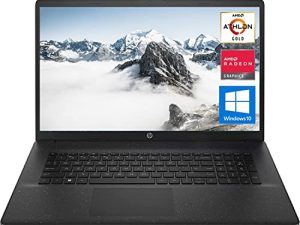 أحدث كمبيوتر محمول HP 17 ، شاشة 17.3 بوصة HD + ، معالج AMD Athlon Gold 3150U ، 32 جيجا بايت DDR4 RAM ، 1 تيرا بايت PCIe SSD ، Wi-Fi ، كاميرا ويب ، Bluetooth ، HDMI ، Windows 10 Home ، أسود