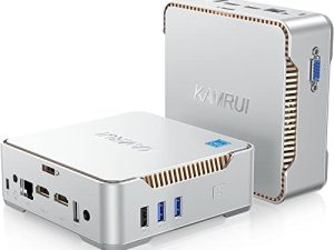 KAMRUI GK3 Pro Mini PC 16GB RAM 512GB M.2 SSD ، Intel 11th Gen N5105 (حتى 2.9 جيجاهرتز) كمبيوتر صغير Windows 11 Pro ، 2.5 بوصة SSD ، جيجابت إيثرنت ، 4K UHD ، WiFi ، BT ، VESA / Home / Business Mini كمبيوتر سطح المكتب