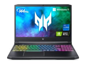 لاب توب أيسر بريداتور هيليوس 300 PH315-54-760S للألعاب | إنتل i7-11800H | NVIDIA GeForce RTX 3060 مُعالج رسومات للكمبيوتر المحمول | شاشة عرض IPS مقاس 15.6 بوصة بدقة فائقة بالكامل تبلغ 144 هرتز و 3 مللي ثانية | ذاكرة DDR4 سعة 16 جيجابايت | محرك أقراص صلبة سعة 512 جيجابايت | شبكة WiFi 6 القاتلة | لوحة مفاتيح RGB