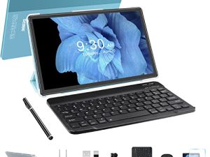 تابلت SEBBE Android 11 ، تابلت 2 في 1 شاشة 10.36 بوصة عالية الدقة ، معالج ثماني النواة ، ذاكرة وصول عشوائي 4 جيجابايت + ذاكرة قراءة فقط 64 جيجابايت ، بطارية 8000 مللي أمبير في الساعة ، 5G + 2.4G WiFi ، مكبرات صوت رباعية ، دعم شاشة مقسمة مع لوحة مفاتيح - أزرق
