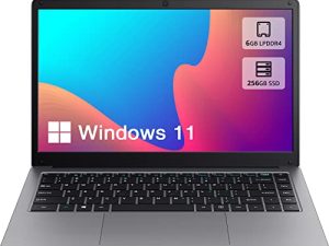 كمبيوتر محمول Tulasi 2022 الجديد بنظام Windows 11 ، وذاكرة وصول عشوائي (RAM) سعة 6 جيجا بايت ، وذاكرة وصول عشوائي (RAM) سعة 256 جيجا بايت ، وكمبيوتر محمول SSD ، و Intel Celeron J4005 ، وكمبيوتر محمول فائق النحافة 14 بوصة ، ودعم WiFi ، وبلوتوث ، وعمر بطارية طويل ، وقابل للتوسيع حتى 1 تيرابايت