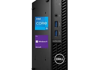 Dell Optiplex 3000 MFF Business Desktop ، الجيل الثاني عشر من Intel Core i5-12500T ، 32 جيجا بايت رام ، 1 تيرا بايت PCIe SSD ، HDMI ، منفذ العرض ، RJ-45 ، لوحة مفاتيح وماوس سلكي ، Wi-Fi 6 ، Windows 11 Pro ، أسود