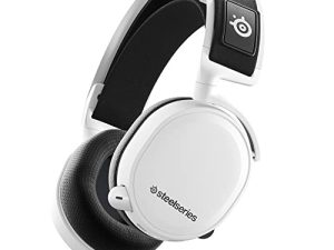 سماعة الألعاب ستيل سيريز Arctis 7+ اللاسلكية - بدون خسارة 2.4 جيجاهرتز - عمر بطارية 30 ساعة - USB-C - 7.1 محيطي - للكمبيوتر الشخصي ، PS5 ، PS4 ، Mac ، Android and Switch - أبيض