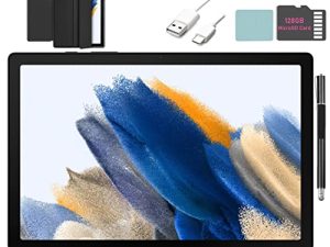 Samsung Galaxy Tab A8 10.5-inch Touchscreen (1920x1200) Wi-Fi Tablet Bundle، Octa-Core Processor، 3GB RAM، 32GB Memory، Bluetooth، 128GB MicroSD Card، Android 11 OS