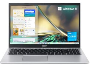 Acer Aspire 5 A515-56-32DK لاب توب رفيع - شاشة 15.6 بوصة Full HD IPS - معالج Intel i3-1115G4 ثنائي النواة من الجيل الحادي عشر - 4GB DDR4 - 128GB NVMe SSD - WiFi 6 - Amazon Alexa - Windows 11 Home in S.