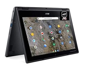 أحدث كمبيوتر محمول Acer Chromebook بشاشة 11.6 بوصة تعمل باللمس 2 في 1 ، معالج AMD A6-9220C يصل إلى 2.7 جيجاهرتز ، ذاكرة وصول عشوائي DDR4 4 جيجابايت ، مساحة 160 جيجابايت (بطاقة 32 جيجابايت eMMC + 128 جيجابايت) ، واي فاي ، بلوتوث ، نوع سي ، أسود ، نظام تشغيل كروم ، JVQ MP