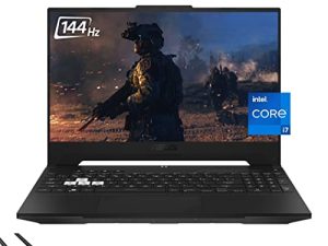 2022 ASUS TUF Dash F15 كمبيوتر محمول للألعاب ، 15.6 بوصة FHD 144 هرتز ، 12th Gen Intel 10-Core i7-12650H ، GeForce RTX 3070 ، 32 جيجابايت DDR5 ، 1 تيرا بايت PCIe SSD ، VR جاهز ، Thunderbolt 4 ، WiFi 6 ، RGB ، كابل SPS HDMI 2.1 ، فوز 11