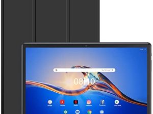 جهاز كمبيوتر لوحي يعمل بنظام Android مقاس 10 بوصات ، وكمبيوتر لوحي Android 11 ، وذاكرة قراءة فقط 32 جيجا بايت ، و 128 جيجا بايت توسيع ، و IPS HD ، وشاشة تعمل باللمس 2.5D G + G ، وأقراص Wi-Fi معتمدة من Google ، وكاميرا مزدوجة 8 ميجا بكسل ، وعمر بطارية طويل ، أسود- (مع حقيبة جلدية)