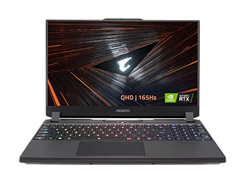 GIGABYTE AORUS 15 XE5: 15.6 "QHD 2560x1440 IPS-Level Display ، Intel Core i7-12700H ، NVIDIA GeForce RTX 3070 Ti GPU 8GB GDDR6 ، 16GB DDR5 RAM ، 1 تيرابايت SSD ، Win11 Home (AORUS 15 XE5-73USB34SH) GIGABYTE AORUS 15 XE5: 15.6 "QHD 2560x1440 IPS-Level Display ، Intel Core i7-12700H ، NVIDIA GeForce RTX 3070 Ti GPU 8GB GDDR6 ، 16GB DDR5 RAM ، 1 تيرابايت SSD ، Win11 Home (AORUS 15 XE5-73USB34SH)