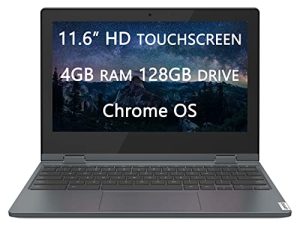 Lenovo 2022 Upgraded Flex 3 X360 Chromebook Spin 2-in-1 Laptop، Intel Celeron N4020 2-Core Processor، 11.6 "HD Touch LCD، 4GB RAM، 128GB (64GB SSD + 64GB Card)، Wi-Fi، Chrome OS، LIONEYE MP