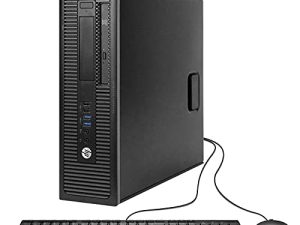 كمبيوتر مكتبي HP EliteDesk 800 G1 SFF عالي الأداء للأعمال ، معالج Intel Quad Core i5-4590 حتى 3.7 جيجاهرتز ، ذاكرة وصول عشوائي 16 جيجابايت ، محرك أقراص ثابتة 1 تيرابايت ، SSD 256 جيجابايت (تمهيد) ، DVD ، WiFi ، Windows 10 Professional (تم تجديده)