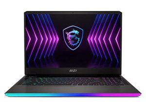 MSI Raider GE77HX 17.3 "FHD 360Hz كمبيوتر محمول للألعاب Intel Core i7-12800HX RTX3080TI 16GBDDR5 1 تيرابايت NVMe SSD Win11 - رمادي غامق (12UHS-074)