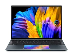 كمبيوتر محمول ASUS ZenBook 14X OLED ، 14 بوصة WQXGA + شاشة تعمل باللمس 16:10 ، وحدة المعالجة المركزية Intel Core i7-1165G7 ، NVIDIA GeForce MX450 ، ذاكرة وصول عشوائي 16 جيجا بايت ، 512 جيجا بايت SSD ، Windows 11 Pro ، Pine Gray ، UX5400EG-XB73T