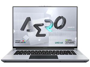 GIGABYTE AERO 16 XE5: 16 "4K / UHD + Samsung AMOLED، Intel Core i7-12700H، NVIDIA GeForce RTX 3070 Ti GPU 8GB GDDR6، 16GB DDR5 RAM، 1TB SSD، Win11 Home (AERO 16 XE5-73US934HH)
