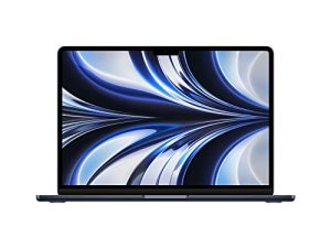 كمبيوتر محمول Apple MacBook Air 2022 بشريحة M2: شاشة Retina سائلة مقاس 13.6 بوصة ، وذاكرة وصول عشوائي سعة 8 جيجابايت ، وتخزين SSD سعة 256 جيجابايت ، ولوحة مفاتيح بإضاءة خلفية ، وكاميرا FaceTime HD بدقة 1080 بكسل. يعمل مع iPhone و iPad ؛ منتصف الليل