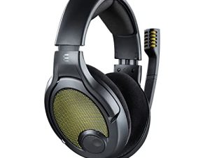 DROP + EPOS PC38X سماعة الألعاب ميكروفون إلغاء الضوضاء مع تصميم فوق الأذن مفتوح الظهر ، وسادات أذن قطيفة ، متوافقة مع الكمبيوتر الشخصي ، PS4 ، PS5 ، Switch ، Xbox ، Mac ، الهاتف المحمول ، والمزيد (أصفر)