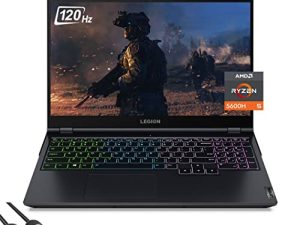 لاب توب لينوفو Legion 5 للألعاب ، 15.6 بوصة FHD IPS 120Hz ، AMD 6-Core Ryzen 5 5600H (Beat i9-10980HK) ، GeForce RTX 3050 ، 16 جيجا رام ، 1 تيرا بايت PCIe SSD ، USB-C ، HDMI ، RJ45 ، WiFi 6 ، RGB ، كابل SPS HDMI 2.1 ، نظام التشغيل Win 11