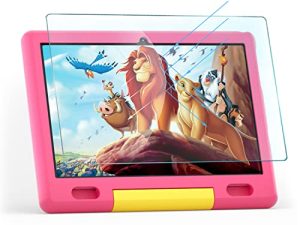 تابلت Coolfan Kids Tablet 10 بوصة 1080P HD 2GB RAM + 32GB ROM مع كاميرا مزدوجة Android 10.0 جهاز لوحي لتعلم التحكم الأبوي جراب قابل للتعديل للأطفال (وردي)
