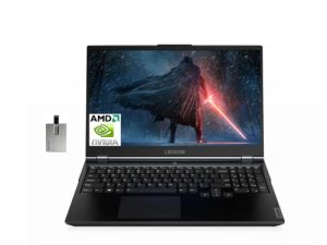 2022 Lenovo Legion 5 Gaming 15.6 "120Hz FHD Laptop، AMD R5-4600H Processor (> i7-1065G7)، 32GB RAM، 1TB HDD + 1TB SSD، Backlit Keyboard، GeForce RTX 1650Ti Graphics، Win 10، Black، 32GB USB Card