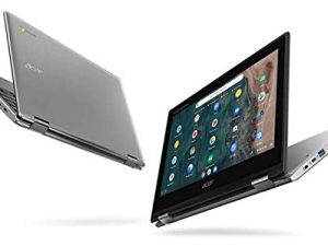 كمبيوتر محمول Acer Chromebook Spin 311 CP311-2H-C3KA قابل للتحويل ، Intel Celeron N4000 ، شاشة لمس عالية الدقة مقاس 11.6 بوصة ، 4 جيجابايت LPDDR4 ، 64 جيجابايت eMMC ، Gigabit WiFi ، Bluetooth 5.0 (تم تجديده)