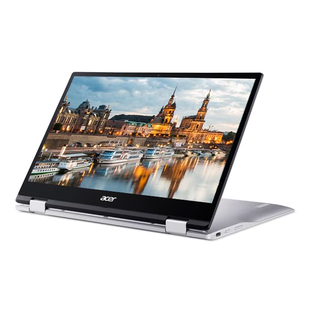 2022 Acer Convertible 2-in-1 Chromebook-13 inch Frameless FHD IPS Touchscreen ، معالج Qualcomm 8-Core ، 4GB DDR4 Ram ، 64GB eMMC SSD ، كاميرا ويب ، Chrome OS (مجدد) (فضي) 2022 Acer Convertible 2-in-1 Chromebook-13 inch Frameless FHD IPS Touchscreen ، معالج Qualcomm 8-Core ، 4GB DDR4 Ram ، 64GB eMMC SSD ، كاميرا ويب ، Chrome OS (مجدد) (فضي)