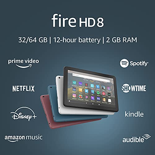 جهاز لوحي Amazon Fire HD 8 ، شاشة 8 بوصة عالية الدقة ، 64 جيجابايت (إصدار 2020) ، مصمم للترفيه المحمول ، Twilight Blue جهاز لوحي Amazon Fire HD 8 ، شاشة 8 بوصة عالية الدقة ، 64 جيجابايت (إصدار 2020) ، مصمم للترفيه المحمول ، Twilight Blue