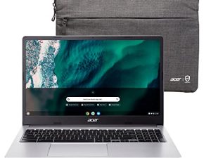 الكمبيوتر المحمول Acer Chromebook 315 | إنتل سيليرون N5100 | شاشة IPS عالية الدقة مقاس 15.6 بوصة | رسومات Intel UHD | 8 جيجابايت LPDDR4X | 64 جيجابايت eMMC | Wi-Fi 6 | صوت DTS | Chrome OS | CB315-4H-C6MH