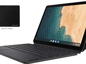 Lenovo Chromebook Duet 10.1 "FHD (1920 x 1200) كمبيوتر لوحي 2 في 1 بشاشة تعمل باللمس ، 8-Core MediaTek Helio P60T ، ذاكرة وصول عشوائي 4 جيجابايت ، 128 جيجابايت eMMC ، كاميرات مزدوجة ، نظام تشغيل Chrome مع ملحقات GalliumPi