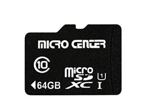 بطاقة ذاكرة فلاش MicroSDXC بسعة 64 جيجا بايت من الفئة 10 مع محول لأجهزة الهاتف المحمول والتابلت والطائرة بدون طيار وتسجيل فيديو عالي الدقة - 80 ميجا بايت / ثانية UHS-I ، C10 ، U1 (عبوة واحدة)