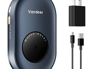ماوس Jiggler من Vaydeer غير قابل للكشف مع محول طاقة ومفتاح تشغيل / إيقاف تشغيل محاكي الماوس ، محاكاة حركة الماوس بدون سائق لإيقاظ الكمبيوتر
