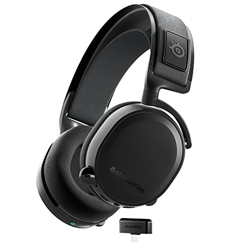 سماعة الألعاب ستيل سيريز Arctis 7+ اللاسلكية - بدون خسارة 2.4 جيجاهرتز - عمر بطارية 30 ساعة - USB-C - 7.1 محيطي - للكمبيوتر الشخصي ، PS5 ، PS4 ، Mac ، Android and Switch - أسود سماعة الألعاب ستيل سيريز Arctis 7+ اللاسلكية - بدون خسارة 2.4 جيجاهرتز - عمر بطارية 30 ساعة - USB-C - 7.1 محيطي - للكمبيوتر الشخصي ، PS5 ، PS4 ، Mac ، Android and Switch - أسود