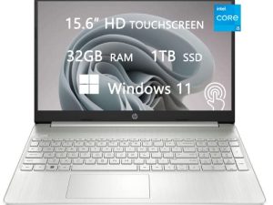 أحدث أجهزة الكمبيوتر المحمولة من HP التي تعمل باللمس 2022 للطلاب الجامعيين والأعمال ، كمبيوتر 15.6 بوصة عالي الدقة ، Intel 11th Core i5-1135G7 ، ذاكرة وصول عشوائي 32 جيجابايت ، 1 تيرابايت SSD ، شحن سريع ، HDMI ، كاميرا ويب ، Wi-Fi ، Windows 11 ، LIONEYE MP