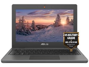 كمبيوتر محمول ASUS للطلاب ، شاشة عرض عالية الدقة IPS مضادة للتوهج للعناية بالعين مقاس 12 بوصة ، Intel Celeron N4500 ، متانة من الدرجة العسكرية ، Wi-Fi 6 ، منفذ إيثرنت ، عمر بطارية طويل ، Windows 10 Pro (4 جيجابايت رام | 128 جيجابايت SSD)