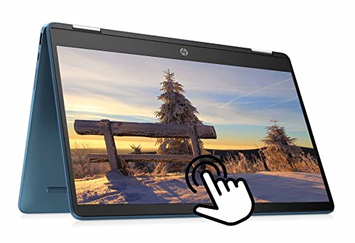 HP Flagship Chromebook 14 "HD 2-in-1 Touchscreen Laptop، Intel Celeron N4120 (Up to 2.6GHz)، 4GB RAM، 64GB eMMC، Wi-Fi، عمر بطارية يصل إلى 13 ساعة، Bluetooth، Chrome OS، أزرق، w / GM مستلزمات HP Flagship Chromebook 14 "HD 2-in-1 Touchscreen Laptop، Intel Celeron N4120 (Up to 2.6GHz)، 4GB RAM، 64GB eMMC، Wi-Fi، عمر بطارية يصل إلى 13 ساعة، Bluetooth، Chrome OS، أزرق، w / GM مستلزمات
