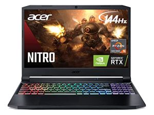 لاب توب Acer Nitro 5 AN515-45-R21A للألعاب ، معالج AMD Ryzen 5 5600H سداسي النواة | NVIDIA GeForce RTX 3060 مُعالج رسومات للكمبيوتر المحمول | شاشة IPS مقاس 15.6 بوصة بدقة فائقة بالكامل تبلغ 144 هرتز | ذاكرة DDR4 سعة 16 جيجابايت | محرك أقراص مزود بذاكرة مصنوعة من مكونات صلبة (SSD) من نوع NVMe سعة 512 جيجابايت | WiFi 6 | لوحة مفاتيح RGB
