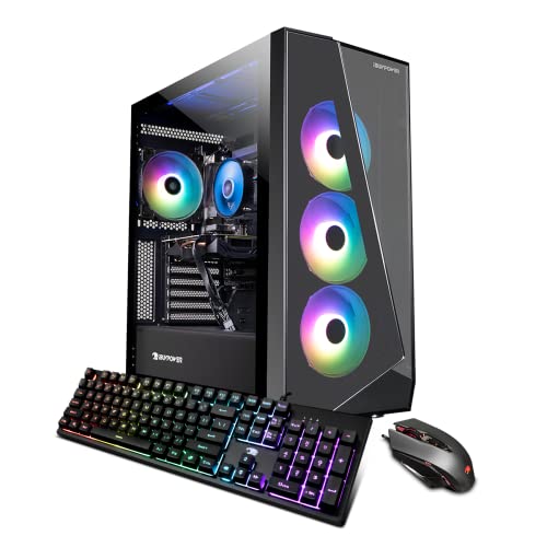 iBUYPOWER Pro Gaming PC Desktop SlateMono 230A (Ryzen 5 5600X 3.7 GHz، AMD Radeon RX 6600 XT 8GB، 16GB DDR4، 480 GB SSD + 1 TB HDD، WiFi Ready، VR Ready، Windows 11 Home) iBUYPOWER Pro Gaming PC Desktop SlateMono 230A (Ryzen 5 5600X 3.7 GHz، AMD Radeon RX 6600 XT 8GB، 16GB DDR4، 480 GB SSD + 1 TB HDD، WiFi Ready، VR Ready، Windows 11 Home)