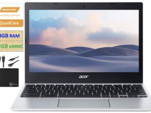 2022 أحدث Acer 311 Chromebook كمبيوتر محمول للأعمال ، معالج MediaTek MT8183C ثماني النواة ، شاشة 11.6 بوصة عالية الدقة ، ذاكرة وصول عشوائي 4 جيجابايت ، 32 جيجابايت eMMC ، Wi-Fi 5 ، بلوتوث 5 ، بطارية حتى 15 ساعة ، Chrome OS + MarxsolCables